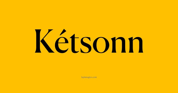 Nome Kétsonn, ficha divertida com pontilhado para crianças