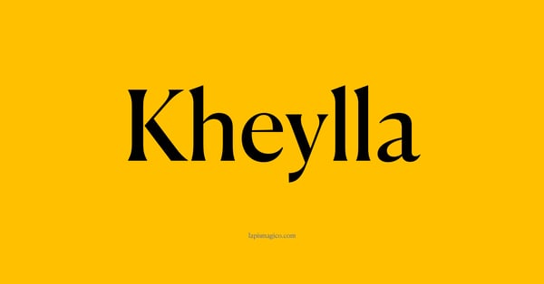 Nome Kheylla, ficha divertida com pontilhado para crianças