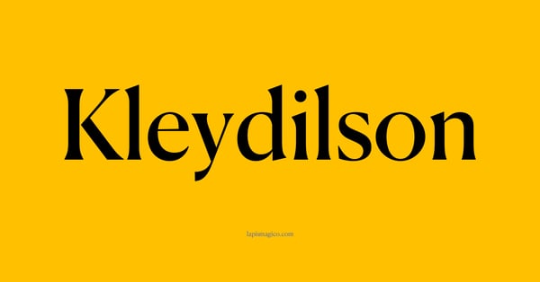 Nome Kleydilson, ficha divertida com pontilhado para crianças