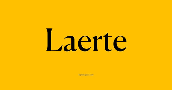 Nome Laerte, ficha divertida com pontilhado para crianças