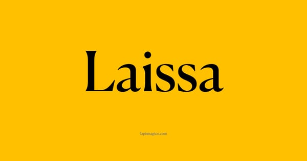 Nome Laissa, ficha divertida com pontilhado para crianças