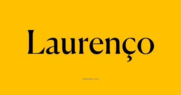 Nome Laurenço, ficha divertida com pontilhado para crianças