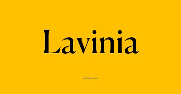 Nome Lavinia, ficha divertida com pontilhado para crianças