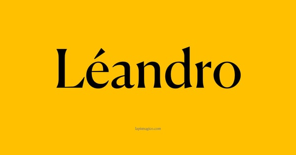 Nome Léandro, ficha divertida com pontilhado para crianças
