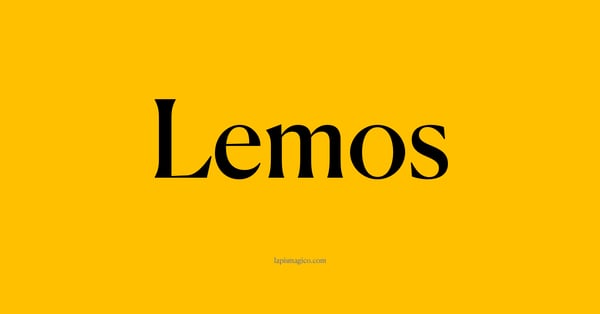 Nome Lemos, ficha divertida com pontilhado para crianças