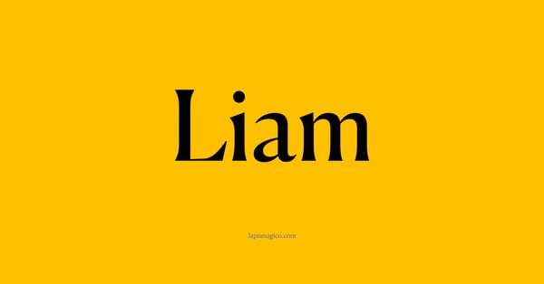 Nome Liam, ficha divertida com pontilhado para crianças