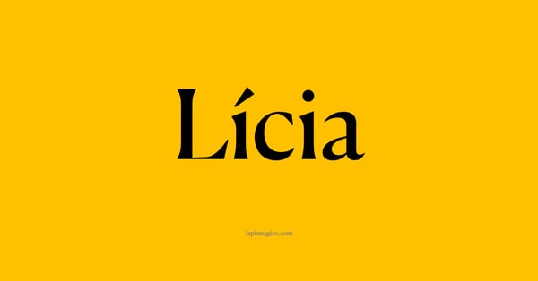 Nome Lícia, ficha divertida com pontilhado para crianças