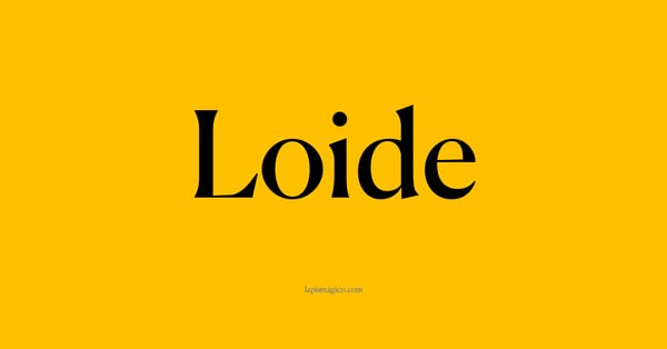 Nome Loide, ficha divertida com pontilhado para crianças