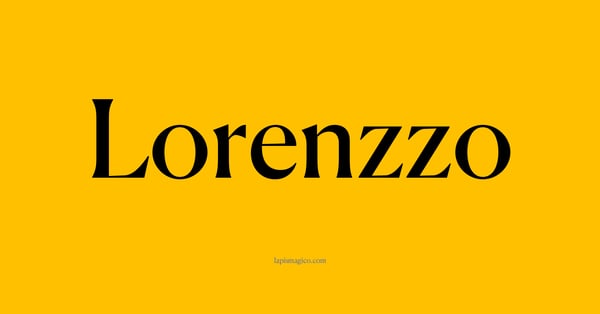 Nome Lorenzzo, ficha divertida com pontilhado para crianças