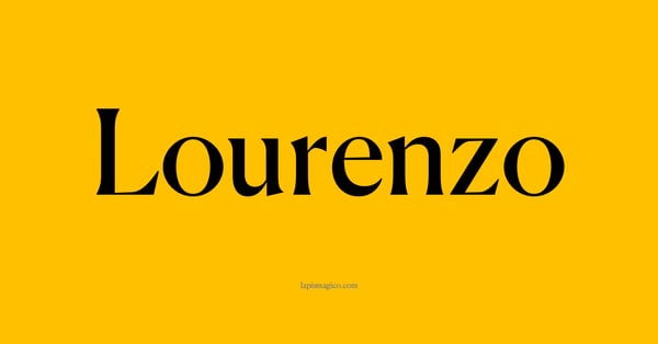 Nome Lourenzo, ficha divertida com pontilhado para crianças