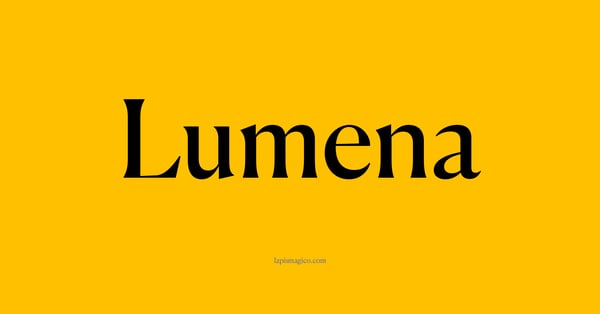 Nome Lumena, ficha divertida com pontilhado para crianças