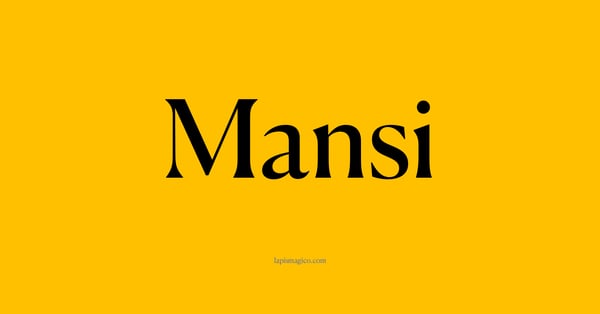 Nome Mansi, ficha divertida com pontilhado para crianças