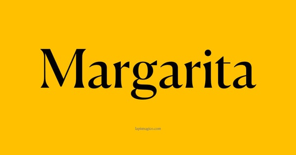 Nome Margarita, ficha divertida com pontilhado para crianças