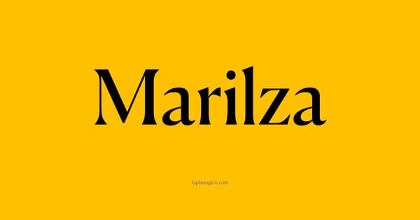 Nome Marilza, ficha divertida com pontilhado para crianças