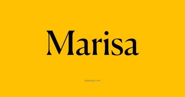 Nome Marisa, ficha divertida com pontilhado para crianças