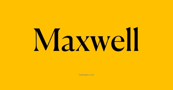 Nome Maxwell, ficha divertida com pontilhado para crianças