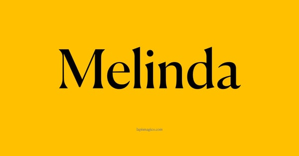 Nome Melinda, ficha divertida com pontilhado para crianças