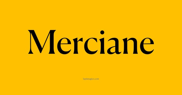 Nome Merciane, ficha divertida com pontilhado para crianças