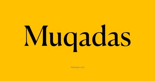 Nome Muqadas, ficha divertida com pontilhado para crianças