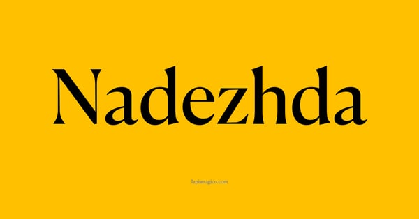 Nome Nadezhda, ficha divertida com pontilhado para crianças