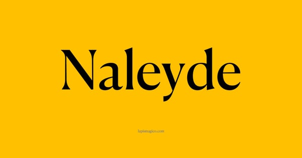 Nome Naleyde, ficha divertida com pontilhado para crianças