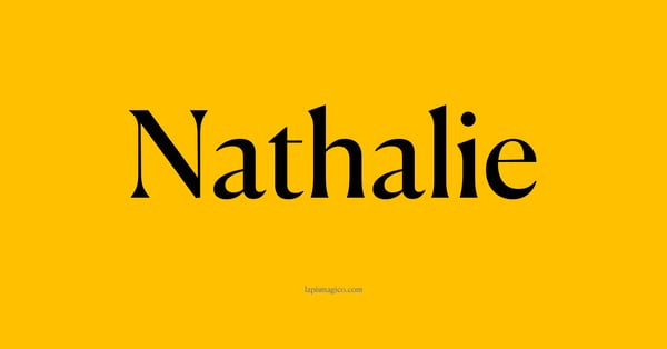 Nome Nathalie, ficha divertida com pontilhado para crianças