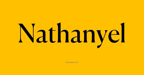 Nome Nathanyel, ficha divertida com pontilhado para crianças