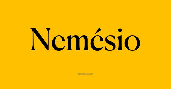 Nome Nemésio, ficha divertida com pontilhado para crianças