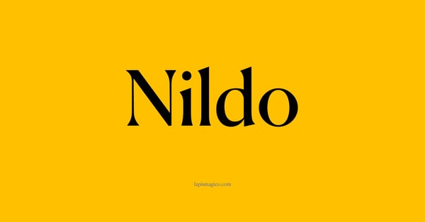 Nome Nildo, ficha divertida com pontilhado para crianças