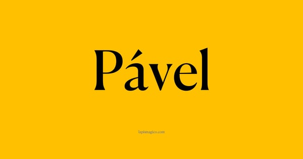 Nome Pável, ficha divertida com pontilhado para crianças