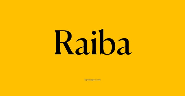 Nome Raiba, ficha divertida com pontilhado para crianças