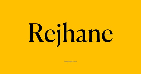 Nome Rejhane, ficha divertida com pontilhado para crianças
