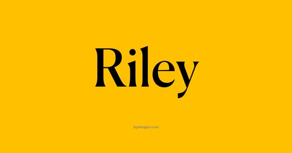 Nome Riley, ficha divertida com pontilhado para crianças
