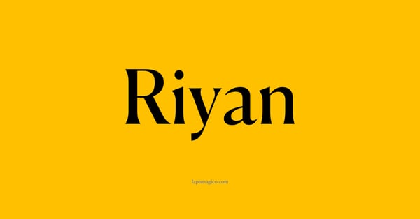 Nome Riyan, ficha divertida com pontilhado para crianças