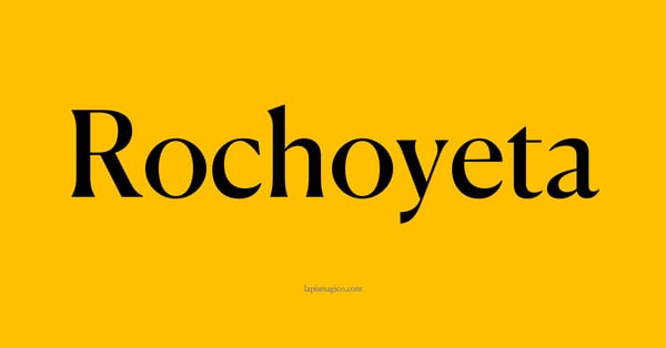 Nome Rochoyeta, ficha divertida com pontilhado para crianças