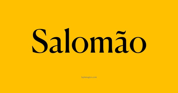 Nome Salomão, ficha divertida com pontilhado para crianças