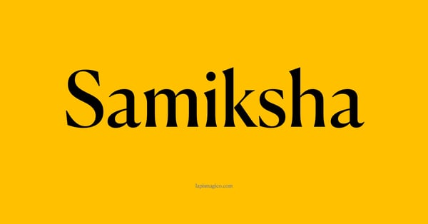 Nome Samiksha, ficha divertida com pontilhado para crianças