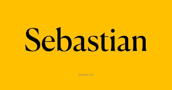 Nome Sebastian, ficha divertida com pontilhado para crianças