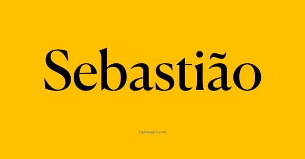 Nome Sebastião, ficha divertida com pontilhado para crianças