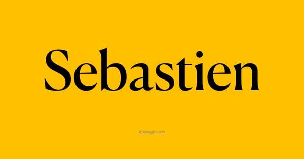 Nome Sebastien, ficha divertida com pontilhado para crianças