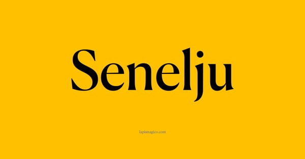 Nome Senelju, ficha divertida com pontilhado para crianças