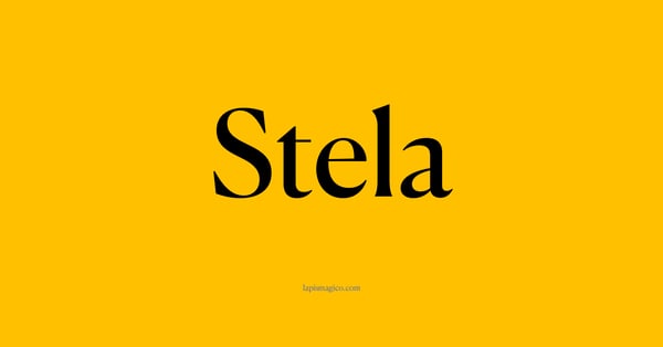 Nome Stela, ficha divertida com pontilhado para crianças