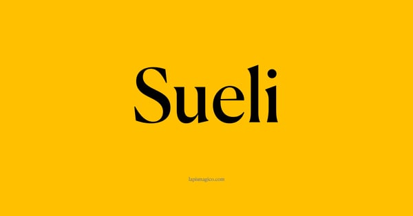 Nome Sueli, ficha divertida com pontilhado para crianças