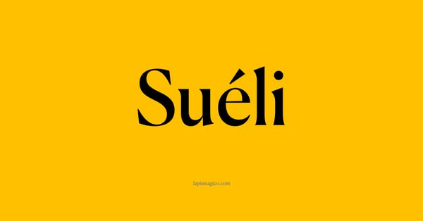 Nome Suéli, ficha divertida com pontilhado para crianças