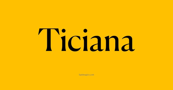 Nome Ticiana, ficha divertida com pontilhado para crianças