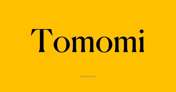 Nome Tomomi, ficha divertida com pontilhado para crianças