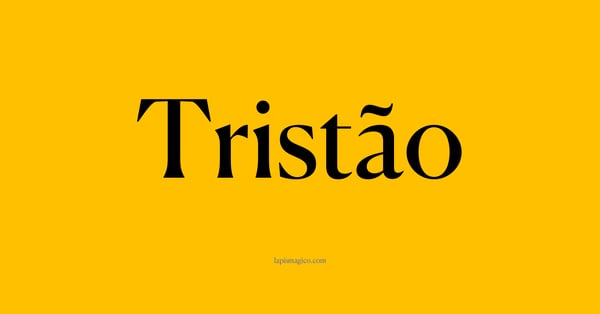 Nome Tristão, ficha divertida com pontilhado para crianças