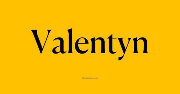 Nome Valentyn, ficha divertida com pontilhado para crianças