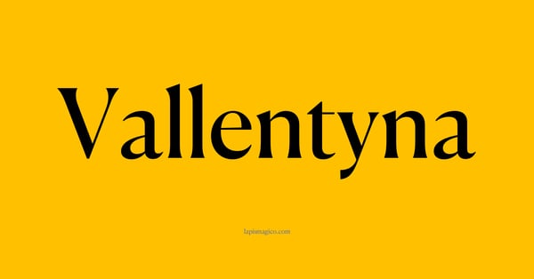 Nome Vallentyna, ficha divertida com pontilhado para crianças