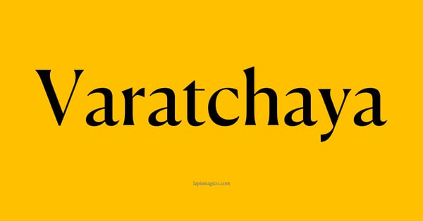 Nome Varatchaya, ficha divertida com pontilhado para crianças